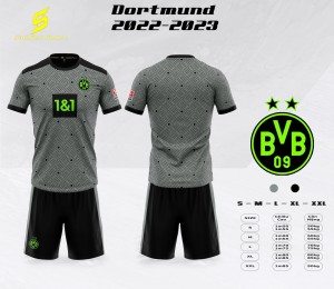 ÁO TUYỂN DORTMUND XÁM