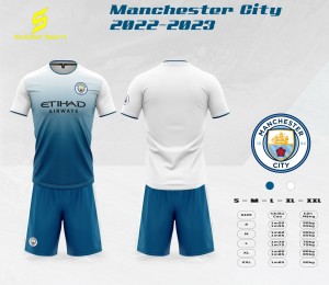 ÁO TUYỂN MANCHESTER CITY XANH TRẮNG