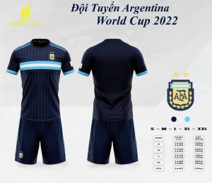 ÁO ARGENTINA WORLD CUP 2022  ĐEN