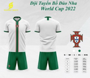 BỒ ĐÀO NHA WORLD CUP 2022 TRẮNG - XANH LÁ