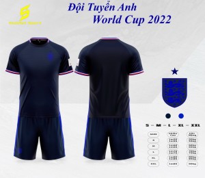 ÁO TUYỂN ANH WORLD CUP 2022 XANH BIỂN