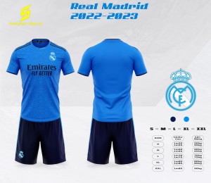 ÁO  TUYỂN  REAL MADRID 2022-2023 XANHH-ĐEN