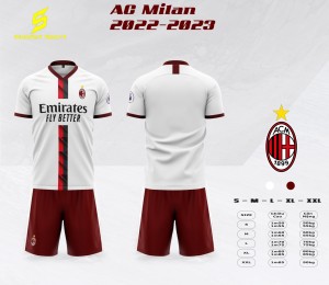 ÁO TUYỂN AC MILAN 2022-2023 TRẮNG - ĐỎ