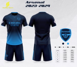 ÁO TUYỂN ARSENAL XANH ĐEN 2023-2024