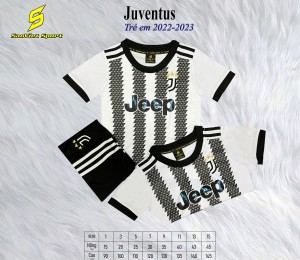 BỘ JUVENTUS SỌC ĐEN TRẮNG 2022-2023