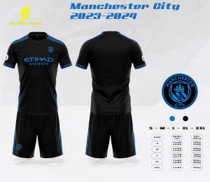 BỘ MANCHESTER CITY ĐEN XANH 2023-2024