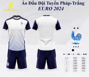 ÁO ĐẤU ĐỘI TUYỂN PHÁP - TRẮNG EUR 2024