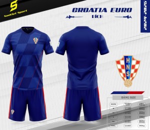 ÁO ĐỘI TUYỂN CROATIA EURO XANH BÍCH 2024-2025