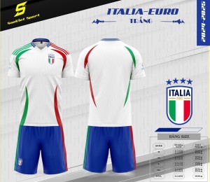 ÁO ĐỘI TUYỂN ITALYA EURO TRẮNG 2024-2025