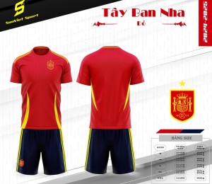 ÁO ĐỘI TUYỂN TÂY BAN NHA ĐỎ 2024-2025