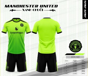 ÁO ĐỘI TUYỂN MANCHESTER UNITED XANH CHUỐI 2024-2025