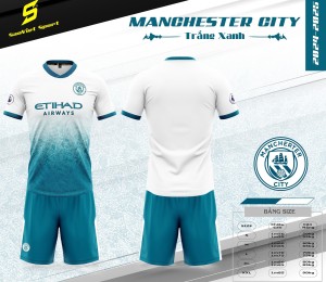 ÁO ĐỘI TUYỂN MANCHESTER CITY TRẮNG 2024-2025