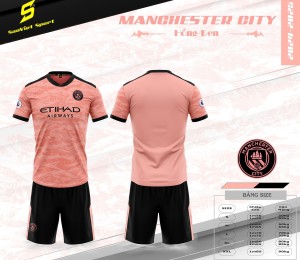 ÁO ĐỘI TUYỂN MANCHESTER CITY HỒNG ĐEN 2024-2025