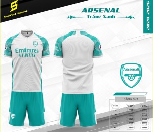 ÁO ĐỘI TUYỂN ARSENAL TRẮNG XANH 2024-2025