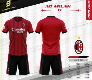 ÁO ĐỘI TUYỂN AC MILAN ĐỎ 2024-2025