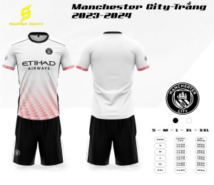 ÁO ĐỘI TUYỂN MANCHESTER CITY TRẮNG 2023-2024