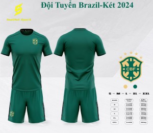 ÁO ĐẤU ĐỘI TUYỂN BRAZIL XANH KÉT 2024