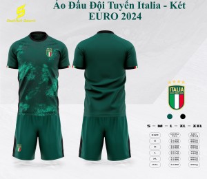 ÁO ĐẤU ĐỘI TUYỂN ITALIA EURO XANH KÉT 2024