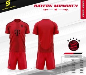 ÁO ĐỘI TUYỂN BAYERN MUNCHEN ĐỎ 2024-2025