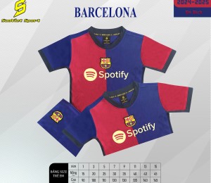 BỘ TRẺ EM ĐỘI TUYỂN BARCELONA ĐỎ BÍCH 2024-2025