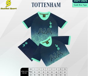 BỘ TRẺ EM TUYỂN TOTTENHAM XANH NGỌC 2024-2025