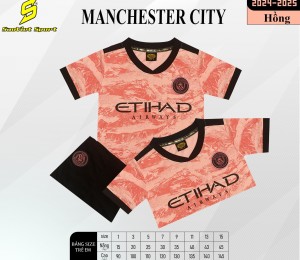 BỘ TRẺ EM TUYỂN MANCHESTER CITY HỒNG 2024-2025