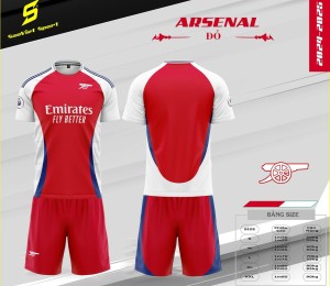 ÁO ĐỘI TUYỂN ARSENAL ĐỎ 2024-2025