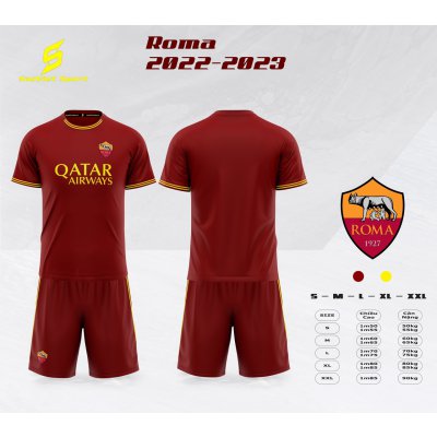 ÁO  TUYỂN ROMA 2022- 2023 ĐỎ